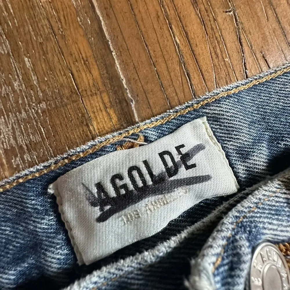 AGOLDE‎ JEANS WOMEN'S 32 LIGHT WASH CARPENTER STRAIGHT LEG NWT - Picture 4 of 9